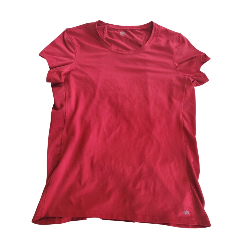 Alo Yoga CoolFit Women's Red/Pink Athletic Top – Size Large